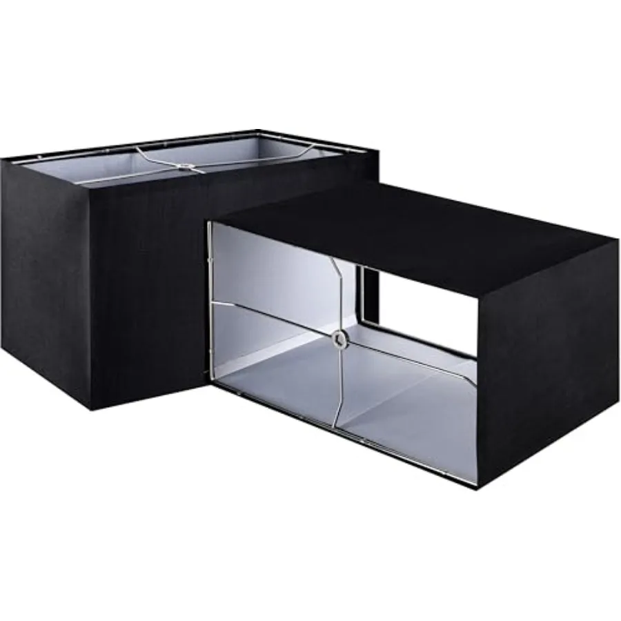 GOSO 16" Large Rectangular Lamp Shades Set of 2W 8"× L 16" ×H 10" Spider Fitter E26 Base Rectangle Lamp Shade for Floor Lamps T
GOSO 16" Large Rectangular Lamp Shades Set of 2W 8"× L 16" ×H 10" Spider Fitter E26 Base Rectangle Lamp Shade for Floor Lamps T