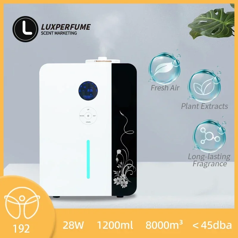8000m³ Metal Electric Aroma Diffuser 1200ML Capacity Essential Oil Diffuser Commercial Perfume Air Freshener WIFI Home Fragrance
8000m³ Metal Electric Aroma Diffuser 1200ML Capacity Essential Oil Diffuser Commercial Perfume Air Freshener WIFI Home Fragrance
