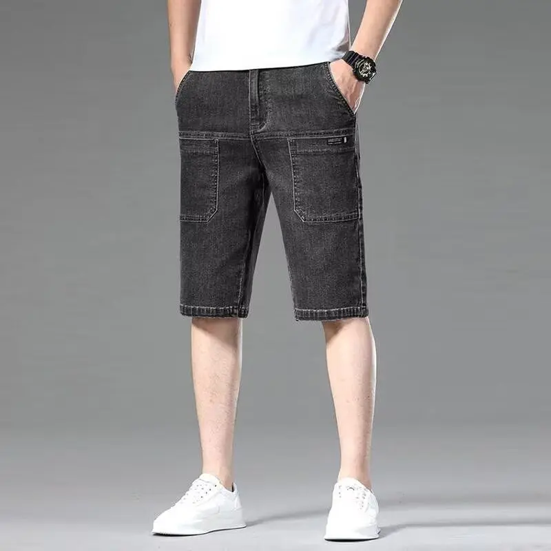 Men's Summer Denim Cargo Shorts Loose Fit Multi Pocket Workwear Seven Quarter Pants Casual Streetwear
Men's Summer Denim Cargo Shorts Loose Fit Multi Pocket Workwear Seven Quarter Pants Casual Streetwear