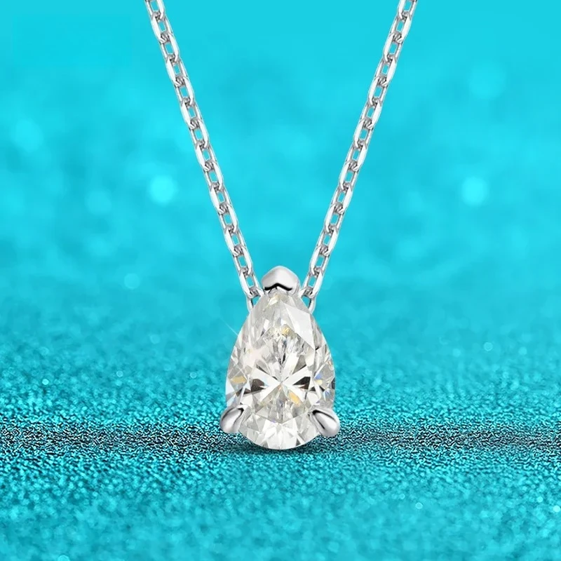 1CT 2CT Pear Cut D VVS1 Moissanite Necklace Women 18k Gold Plated Jewelry 100% Sterling Silver 925 Pendant GRA With Certified
1CT 2CT Pear Cut D VVS1 Moissanite Necklace Women 18k Gold Plated Jewelry 100% Sterling Silver 925 Pendant GRA With Certified