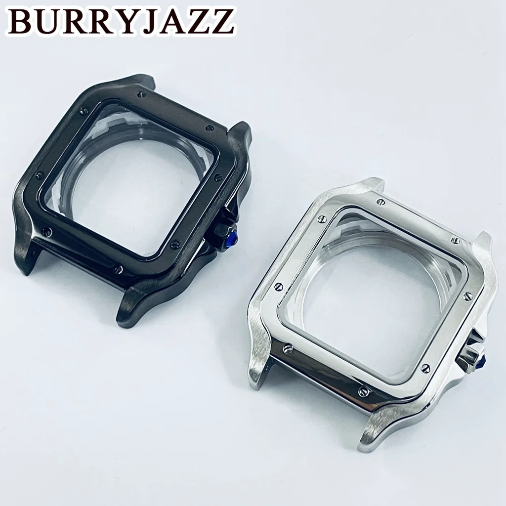 38mm Square Watch Case 316L Stainless Steel Watch Accessories For NH35 4R35 NH36 4R36 Movements Santos Style Modification
38mm Square Watch Case 316L Stainless Steel Watch Accessories For NH35 4R35 NH36 4R36 Movements Santos Style Modification