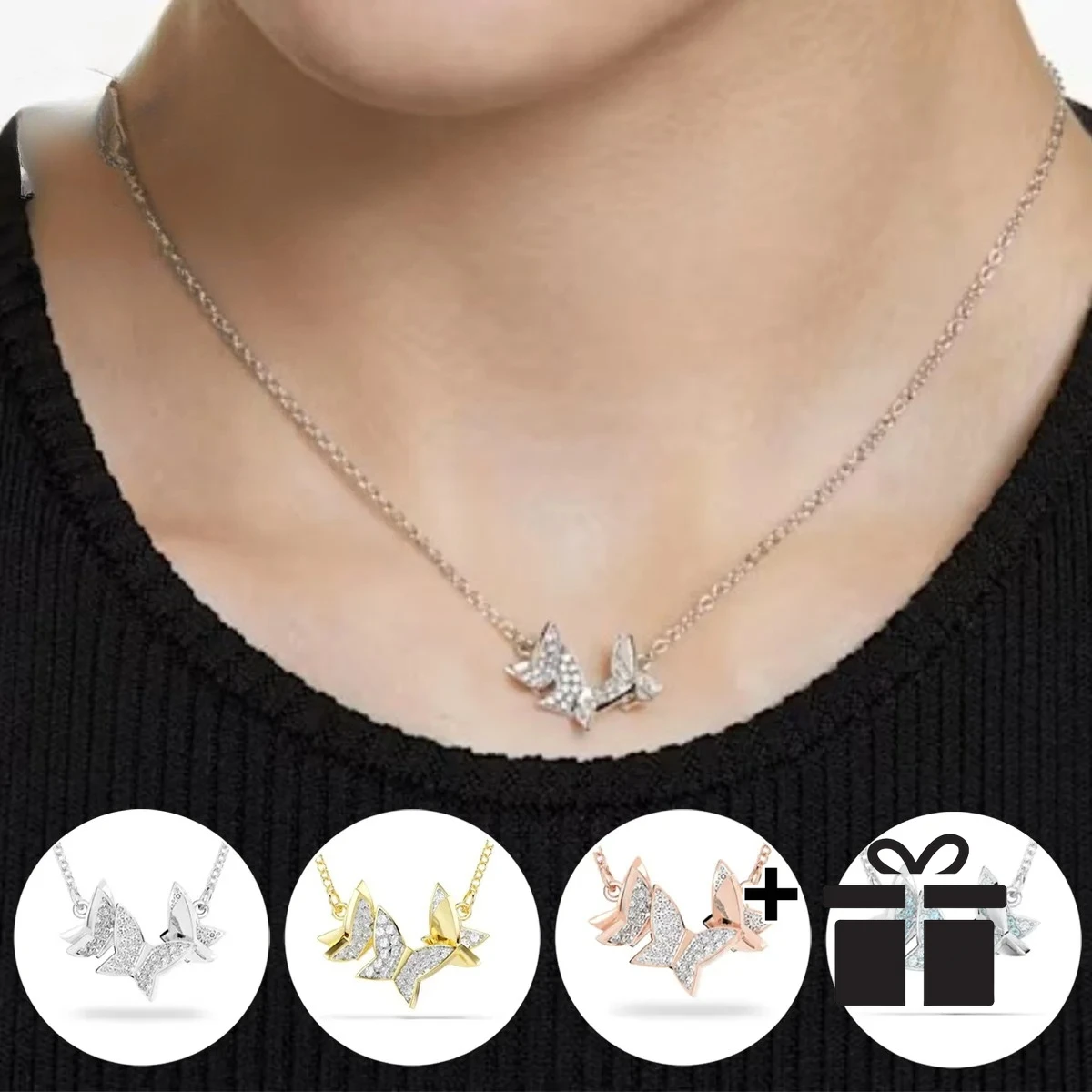 2025 high-quality S925 Butterfly Zircon necklace pendant, party multi-purpose jewelry for the workplace-birthday gift for ladies
2025 high-quality S925 Butterfly Zircon necklace pendant, party multi-purpose jewelry for the workplace-birthday gift for ladies