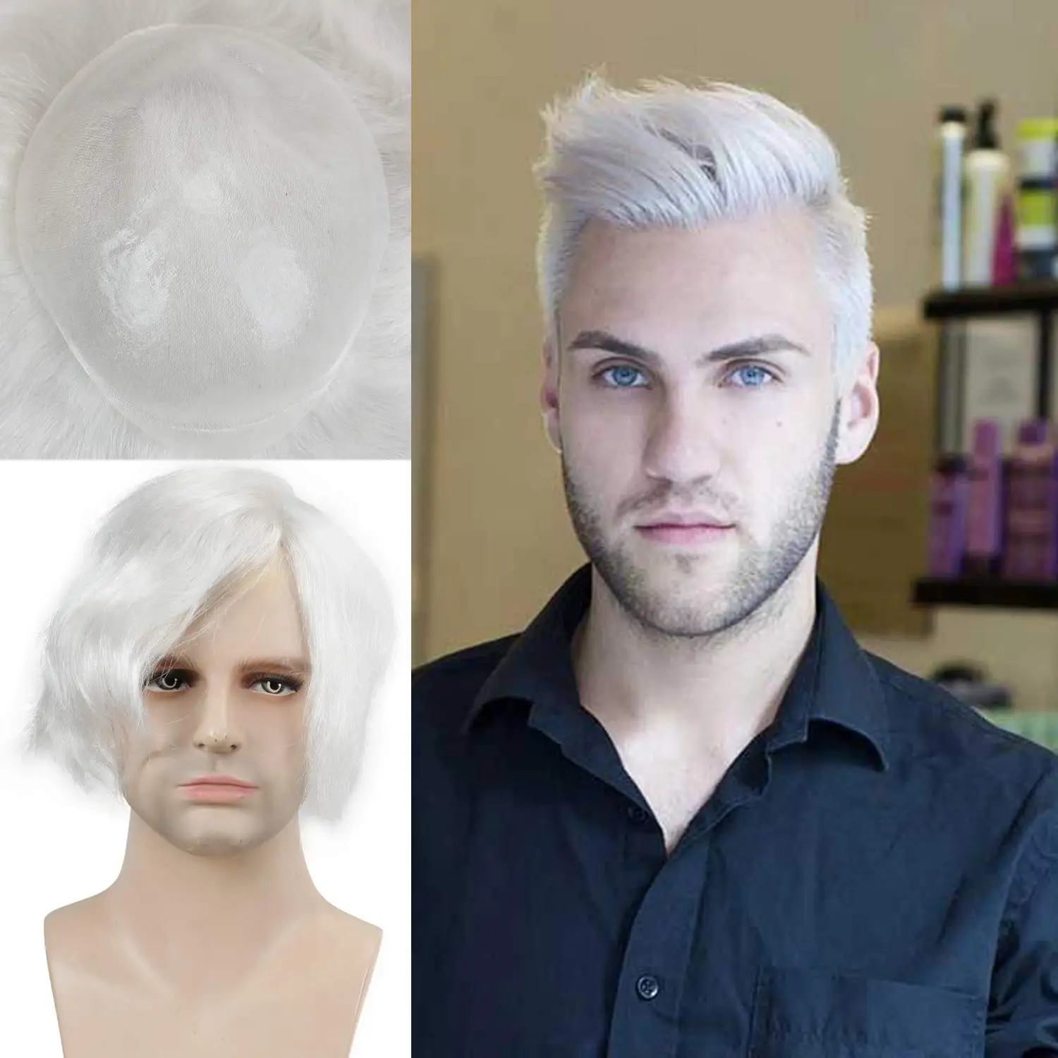 Men’s Toupee 0.03mm Transparent Ultra Thin Skin Full PU Base Replacement System Hair Pieces for Men V-Looped
Men’s Toupee 0.03mm Transparent Ultra Thin Skin Full PU Base Replacement System Hair Pieces for Men V-Looped