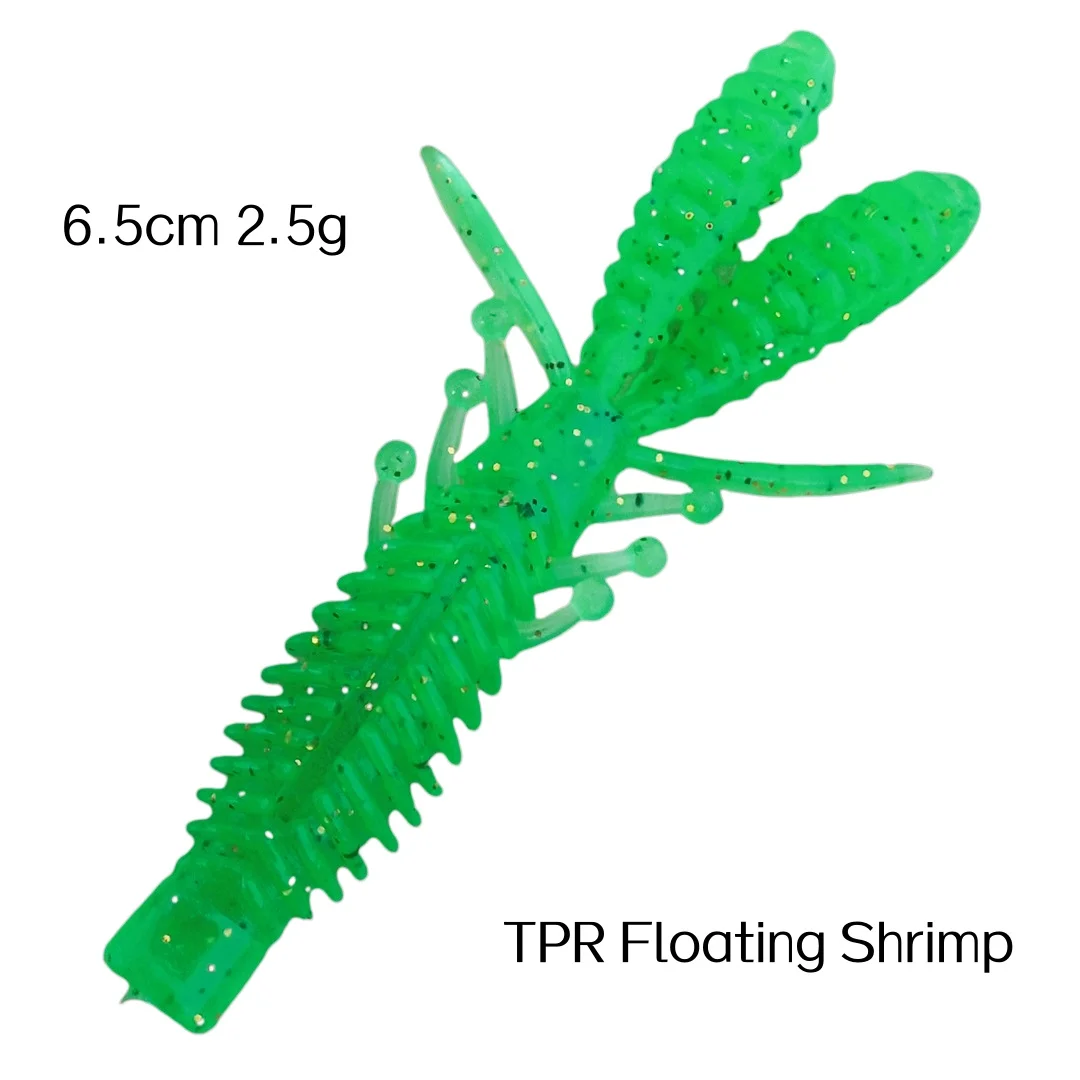 Swolfy 40pcs 6.5cm 2.5g Floating Shrimp Soft Bait TPR Artificial Fishing Lure For Freshwater Saltwater Bass Trout Fishing Tackle
Swolfy 40pcs 6.5cm 2.5g Floating Shrimp Soft Bait TPR Artificial Fishing Lure For Freshwater Saltwater Bass Trout Fishing Tackle