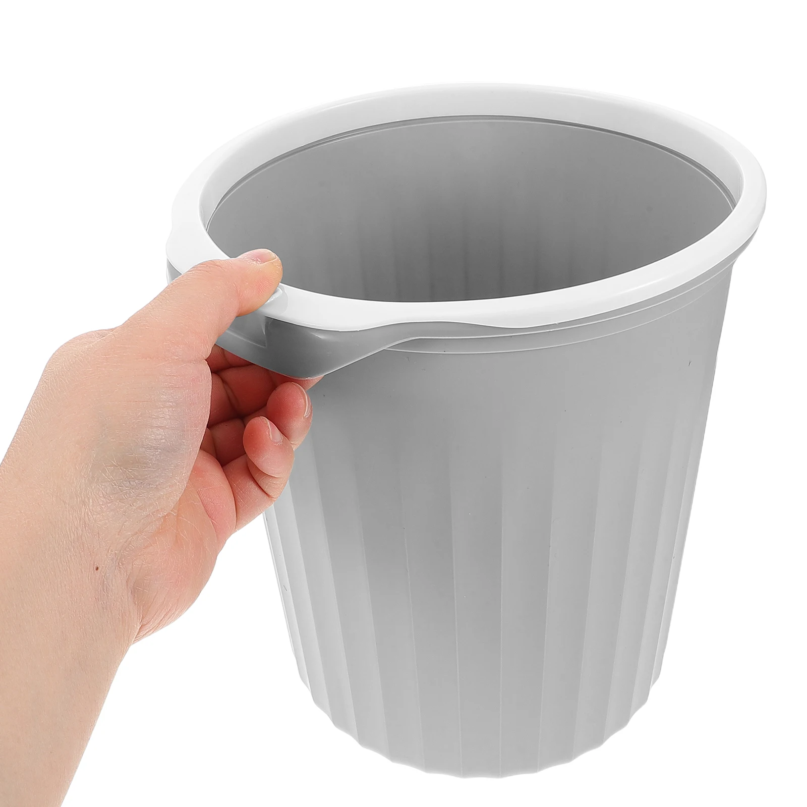 Large Capacity Simple Trash Can for Bathroom Bedroom Kitchen Grey Plastic Garbage Bin with Pressure Ring Odor Resistant Easy
Large Capacity Simple Trash Can for Bathroom Bedroom Kitchen Grey Plastic Garbage Bin with Pressure Ring Odor Resistant Easy
