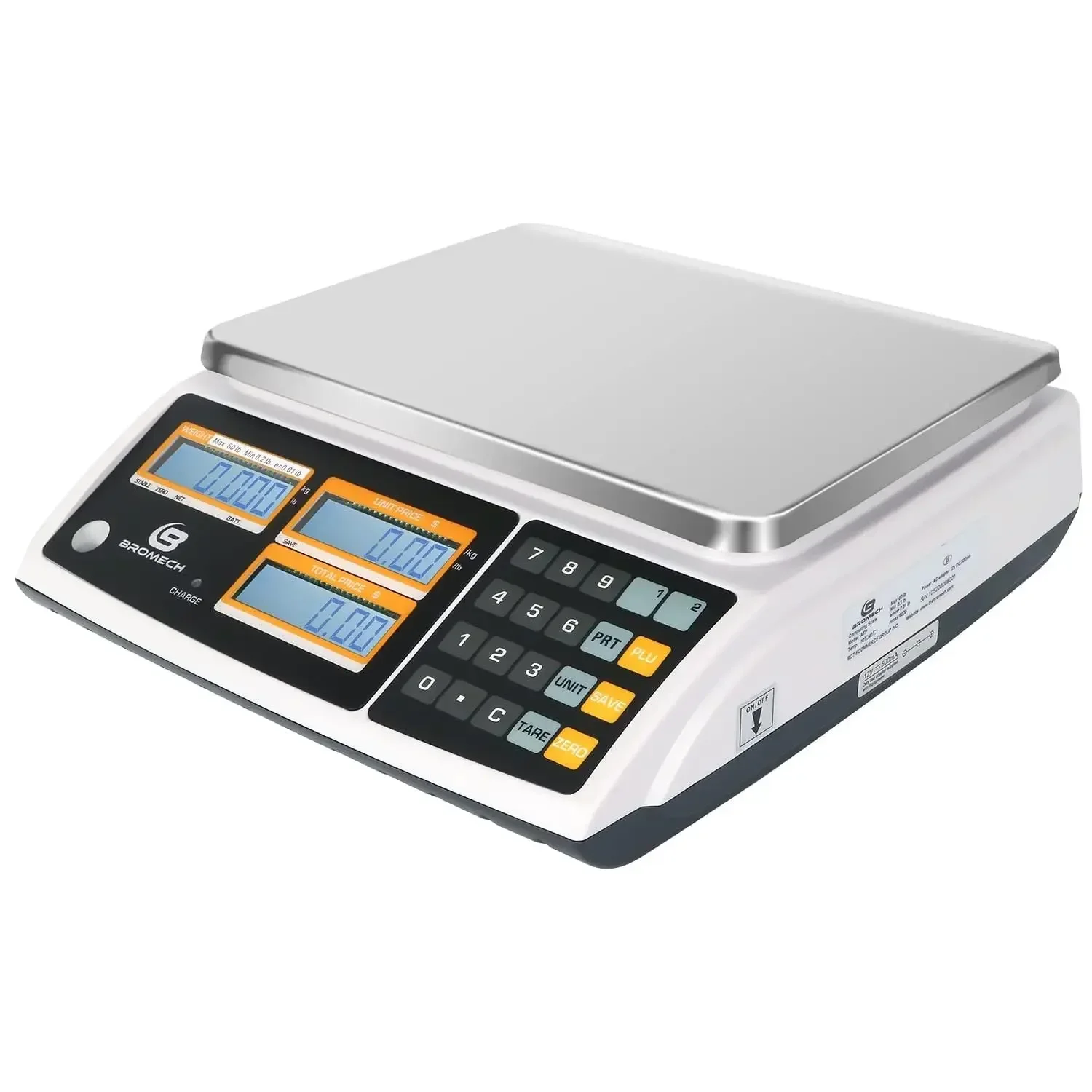 Price Computing Scale Ntep Certified Legal Trade Commercial Grade Dual Lcd Display Stainless Steel Platform Meat Deli Produce Fa
Price Computing Scale Ntep Certified Legal Trade Commercial Grade Dual Lcd Display Stainless Steel Platform Meat Deli Produce Fa