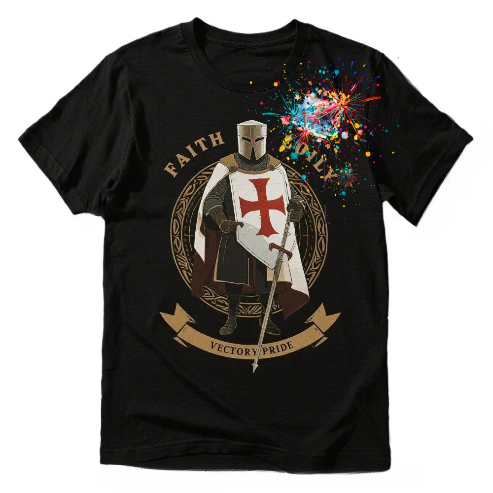Faith Loyal Victory Pride Crusader Knights Templar T-Shirt 100% Cotton O-Neck Summer Short Sleeve Casual Mens T-shirt Size S-3XL
Faith Loyal Victory Pride Crusader Knights Templar T-Shirt 100% Cotton O-Neck Summer Short Sleeve Casual Mens T-shirt Size S-3XL