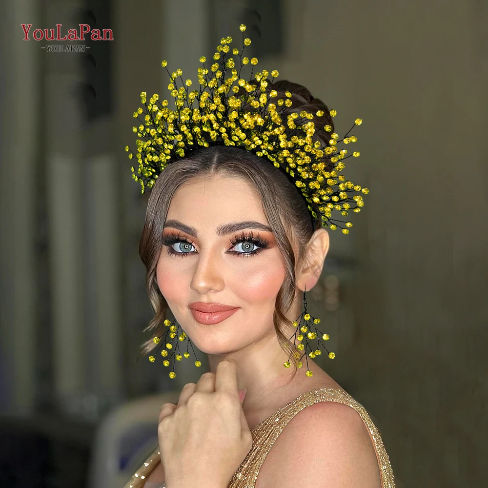 YouLaPan Elegant Sparkling Rhinestone Crown and Earrings Set Perfect for Brides Weddings and Themed Party Events HP846
YouLaPan Elegant Sparkling Rhinestone Crown and Earrings Set Perfect for Brides Weddings and Themed Party Events HP846