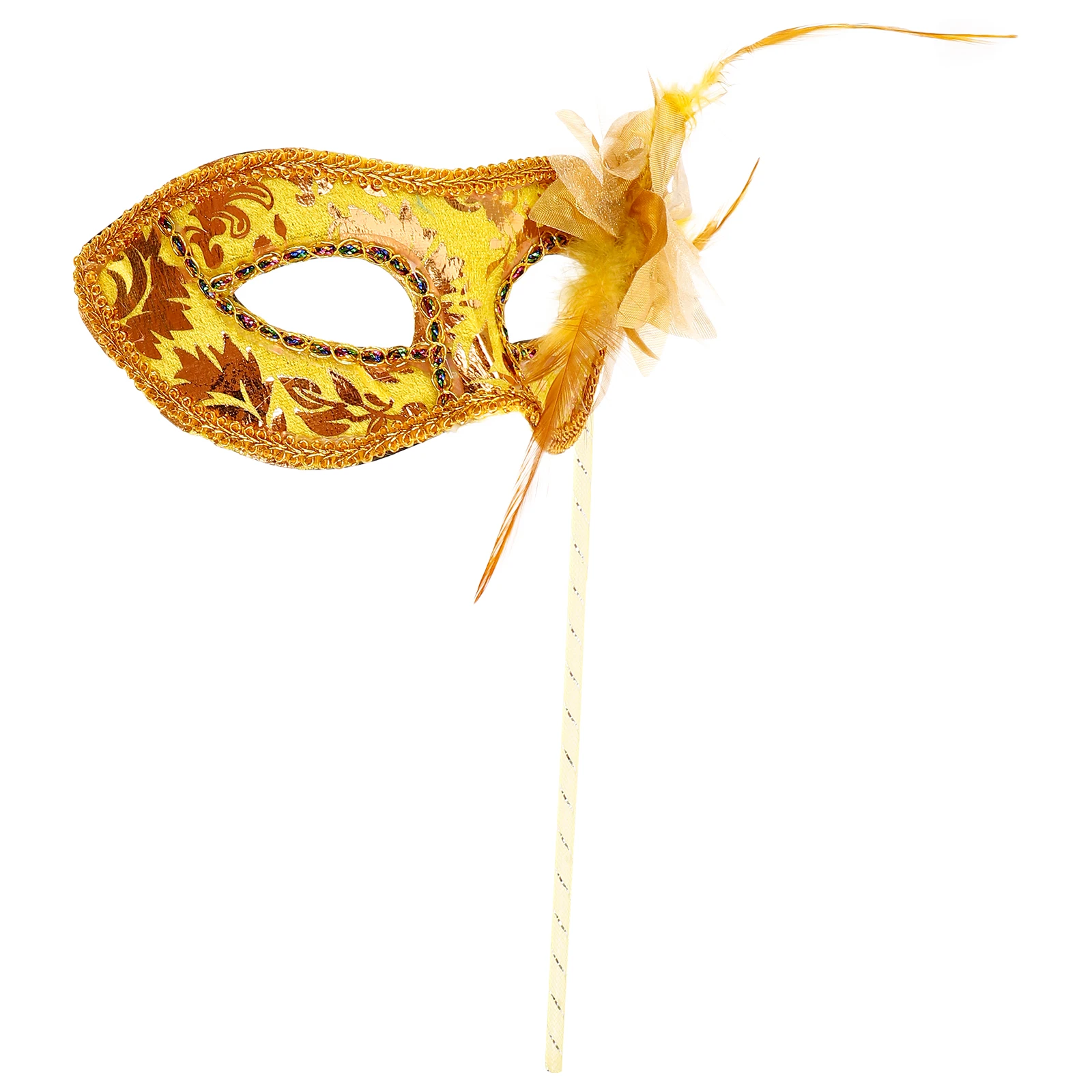 Handheld Masquerade Mask Golden Plastic Half Face Masks for Women Masquerade Ball Party Costume Prop Lightweight
Handheld Masquerade Mask Golden Plastic Half Face Masks for Women Masquerade Ball Party Costume Prop Lightweight