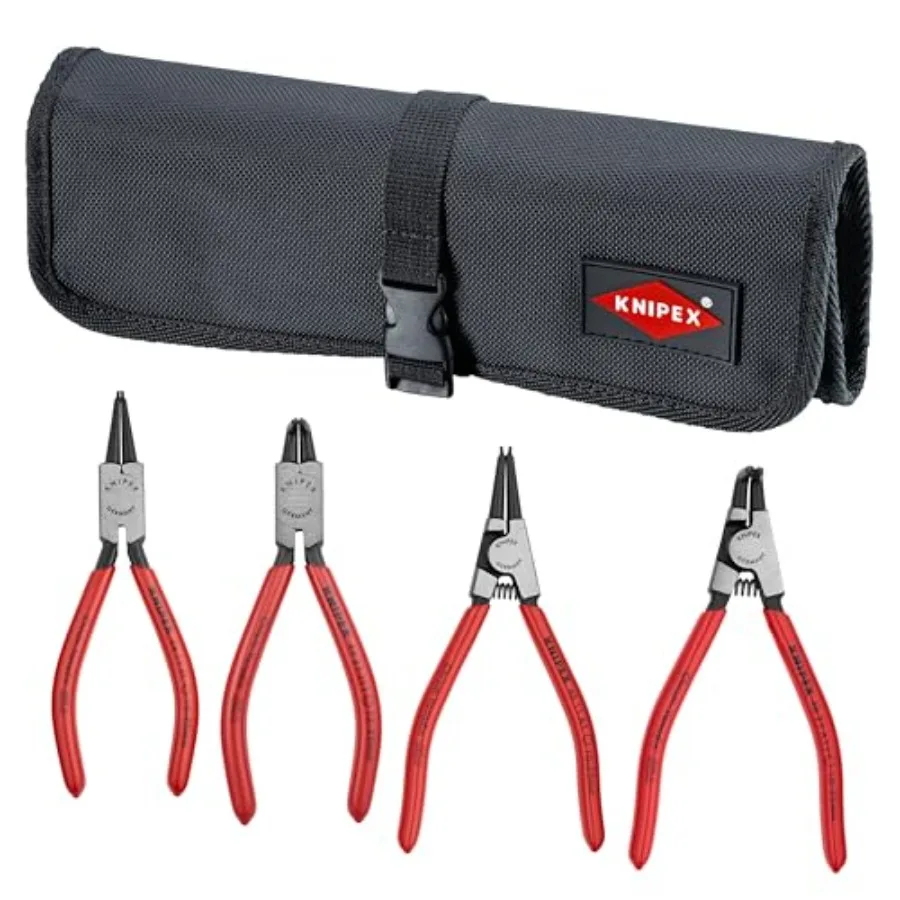 Straight and 90° Circlip Snap-Ring Pliers Set in Pouch 4 Piece
Straight and 90° Circlip Snap-Ring Pliers Set in Pouch 4 Piece