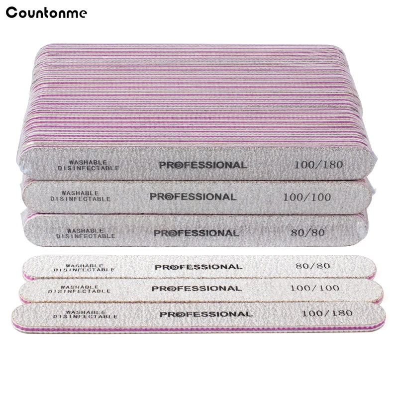 50Pcs Straight Nail File Set Professional Buffer Block 80/100/180 Grit Natural Manicure Gel Polisher Washable Double Sided Stick
50Pcs Straight Nail File Set Professional Buffer Block 80/100/180 Grit Natural Manicure Gel Polisher Washable Double Sided Stick