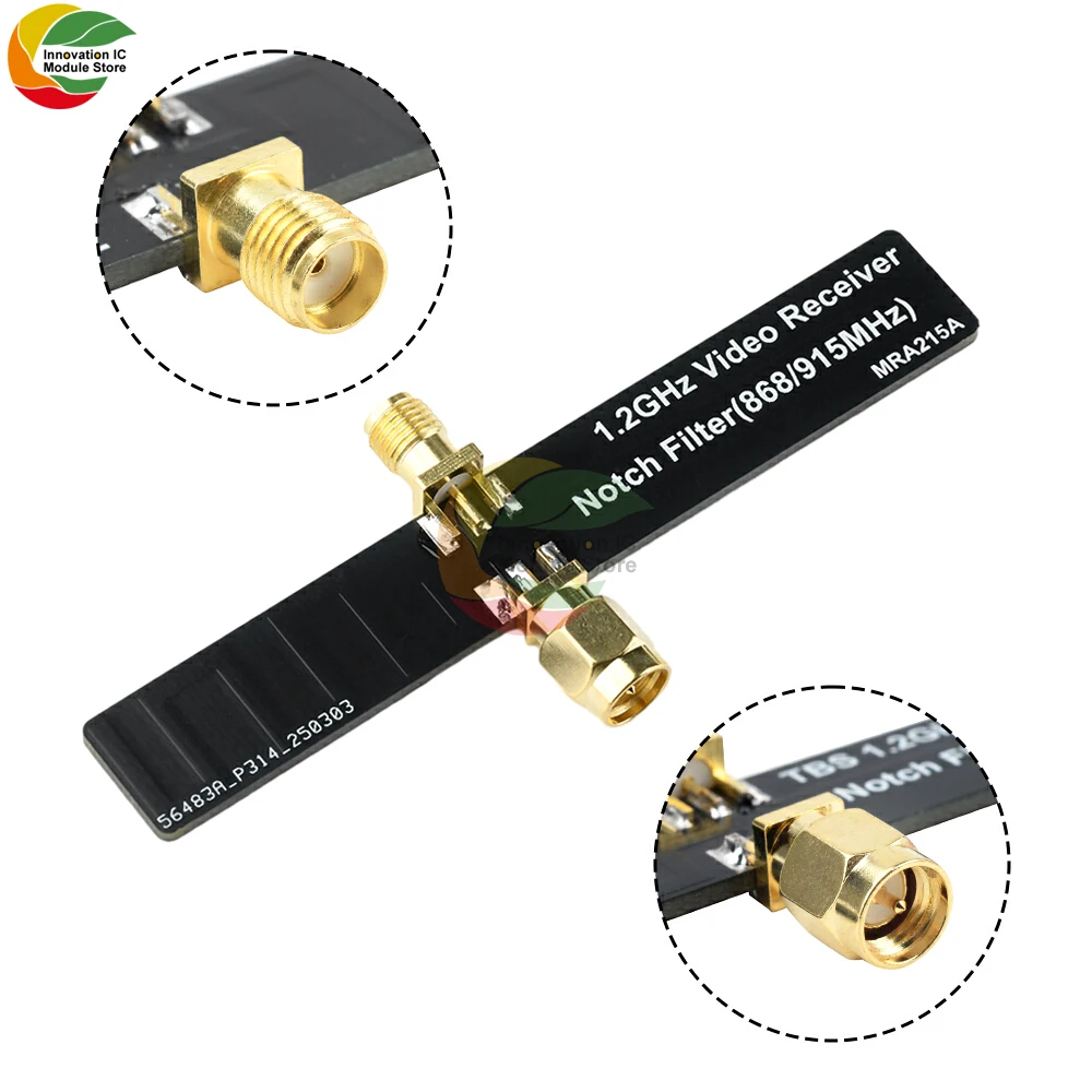1.2GHZ VRX NOTCH 868/915MHZ Filter RF Signal Low Noise Amplifier Filter for Image Transmission Video
1.2GHZ VRX NOTCH 868/915MHZ Filter RF Signal Low Noise Amplifier Filter for Image Transmission Video