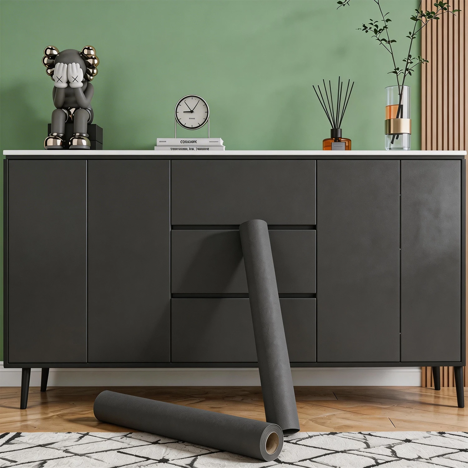 2/3/5M Matte Wallpaper White/Grey/Black Vinyl Self-Adhesive for Wall Shelf Liner Table Door Living Room Contact Paper Wall Deco
2/3/5M Matte Wallpaper White/Grey/Black Vinyl Self-Adhesive for Wall Shelf Liner Table Door Living Room Contact Paper Wall Deco