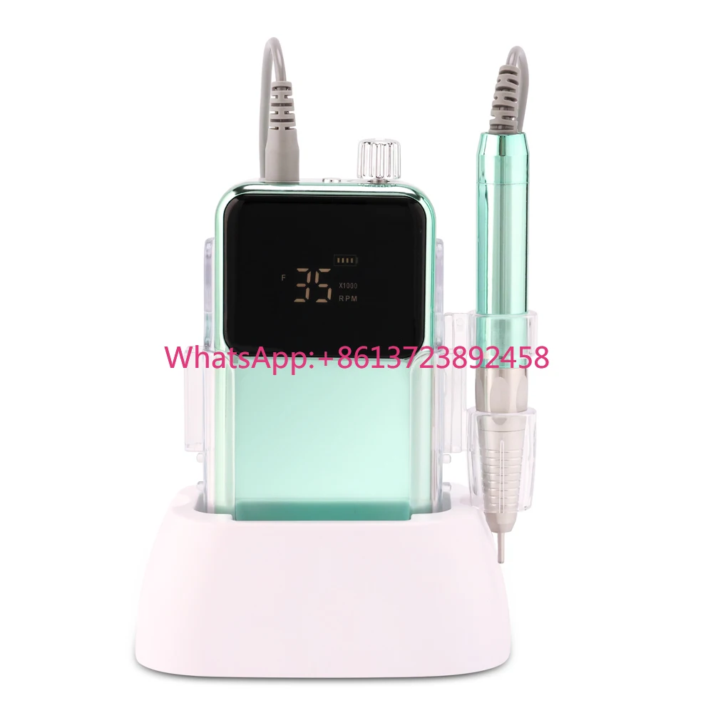 Nail Supply Cordless Nail Drill Machine E-file Rechargeable Portable Nail Sander for Professional Salon Logo Custom 35000 RPM
Nail Supply Cordless Nail Drill Machine E-file Rechargeable Portable Nail Sander for Professional Salon Logo Custom 35000 RPM