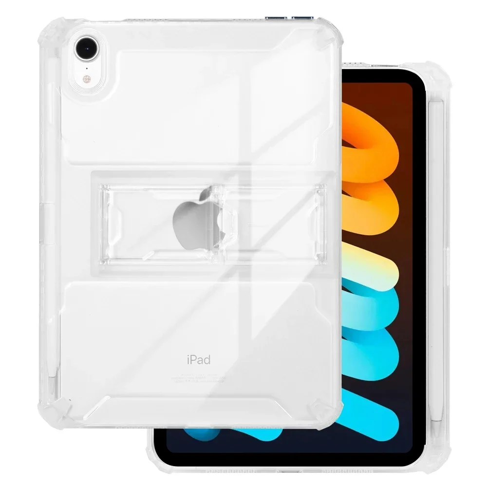 Soft TPU Tablet Case For iPad Mini 6 6th Generation 8.3 Inch 2021 With Pencil Holder Plastic Stand Cover
Soft TPU Tablet Case For iPad Mini 6 6th Generation 8.3 Inch 2021 With Pencil Holder Plastic Stand Cover