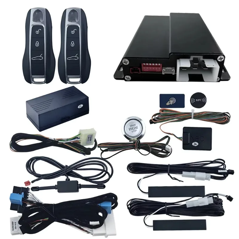 8500 Remote Start Push Start System Keyless Entry DC12V CANBUS Plug and Play Car Alarm for Porsche Macan Cayenne
8500 Remote Start Push Start System Keyless Entry DC12V CANBUS Plug and Play Car Alarm for Porsche Macan Cayenne