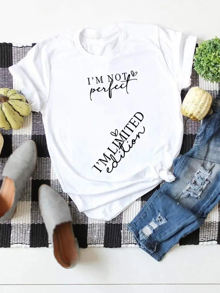 Trend Letter Style Print Short Sleeve Women Graphic T Ladies Popular Casual Tees Clothing Fashion Clothes O-neck T-shirts
Trend Letter Style Print Short Sleeve Women Graphic T Ladies Popular Casual Tees Clothing Fashion Clothes O-neck T-shirts