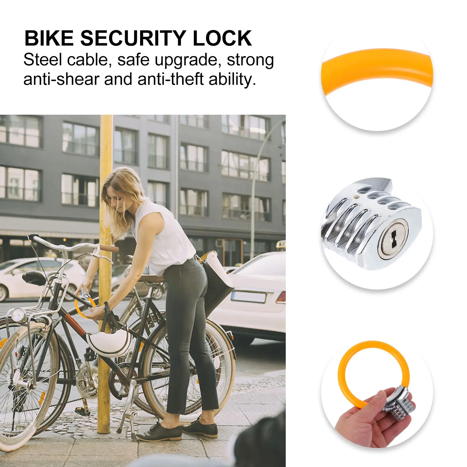 Mini Ring Bike Security Portable Anti-Theft Alloy Zinc Alloy Durable Steel Cable Lock Core Pvc Wrapper Comfortable Mini
Mini Ring Bike Security Portable Anti-Theft Alloy Zinc Alloy Durable Steel Cable Lock Core Pvc Wrapper Comfortable Mini