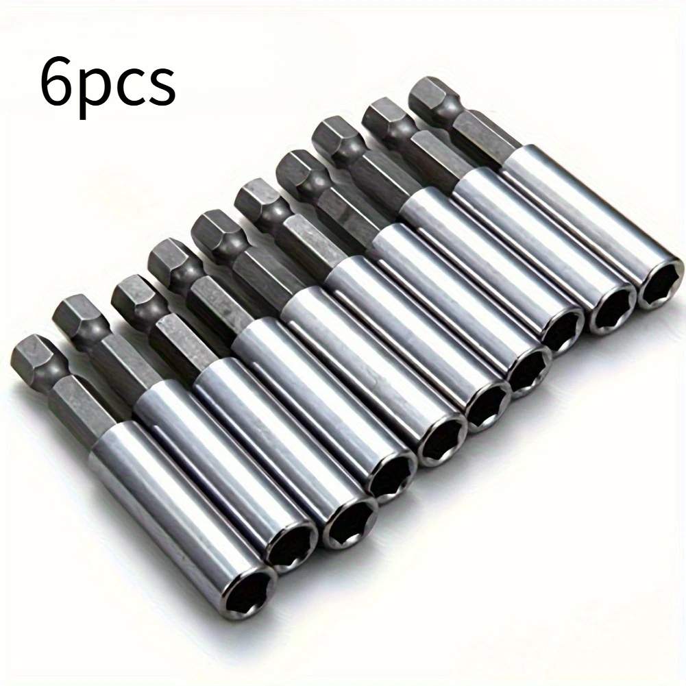 6pcs Powerful Magnetic Drill Bit Holder for Easy Socket Extension - 1/4"" Hex Compatible"
6pcs Powerful Magnetic Drill Bit Holder for Easy Socket Extension - 1/4"" Hex Compatible"