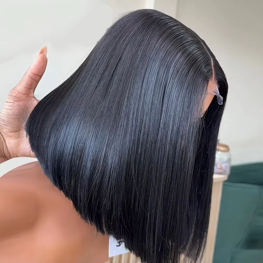 220% Density Bob Wig Human Hair 13x4 HD Lace Front Wigs Human Hair Glueless Straight Lace Frontal Human Hair Wigs for Women
220% Density Bob Wig Human Hair 13x4 HD Lace Front Wigs Human Hair Glueless Straight Lace Frontal Human Hair Wigs for Women 