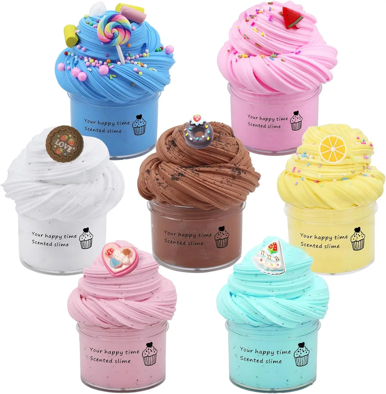 ZONEWAY 7 Pack Cake Butter Slime Kits, Soft and Non-Sticky Slime Kit Party Favors for Girls and Boys
ZONEWAY 7 Pack Cake Butter Slime Kits, Soft and Non-Sticky Slime Kit Party Favors for Girls and Boys