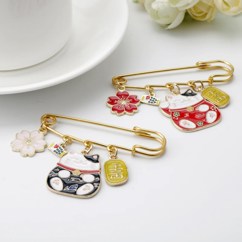 Anime Cats Safe-Pin Brooch Jewelry Cute Cartoon Cat Money Badge Sakura Flower Ename Charms Brooches Lapel Pin Accessories Gift
Anime Cats Safe-Pin Brooch Jewelry Cute Cartoon Cat Money Badge Sakura Flower Ename Charms Brooches Lapel Pin Accessories Gift
