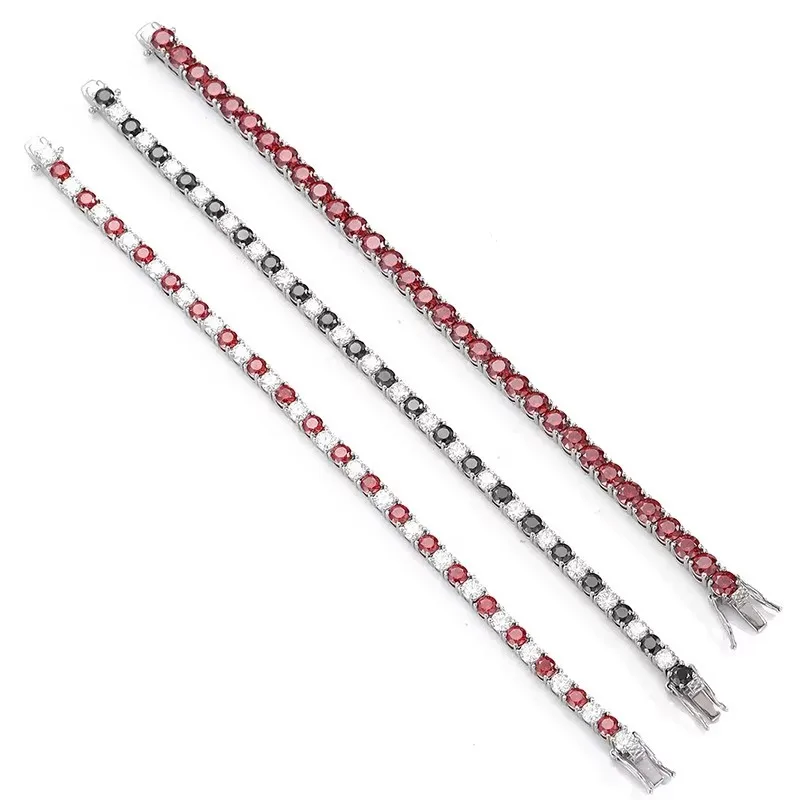 Nexil Jewelry Luxury Solid Platinum PT950 Women's 3mm 4mm Garnet Moissanite Diamond Bracelet Full Diamond Tennis Bracelet
Nexil Jewelry Luxury Solid Platinum PT950 Women's 3mm 4mm Garnet Moissanite Diamond Bracelet Full Diamond Tennis Bracelet