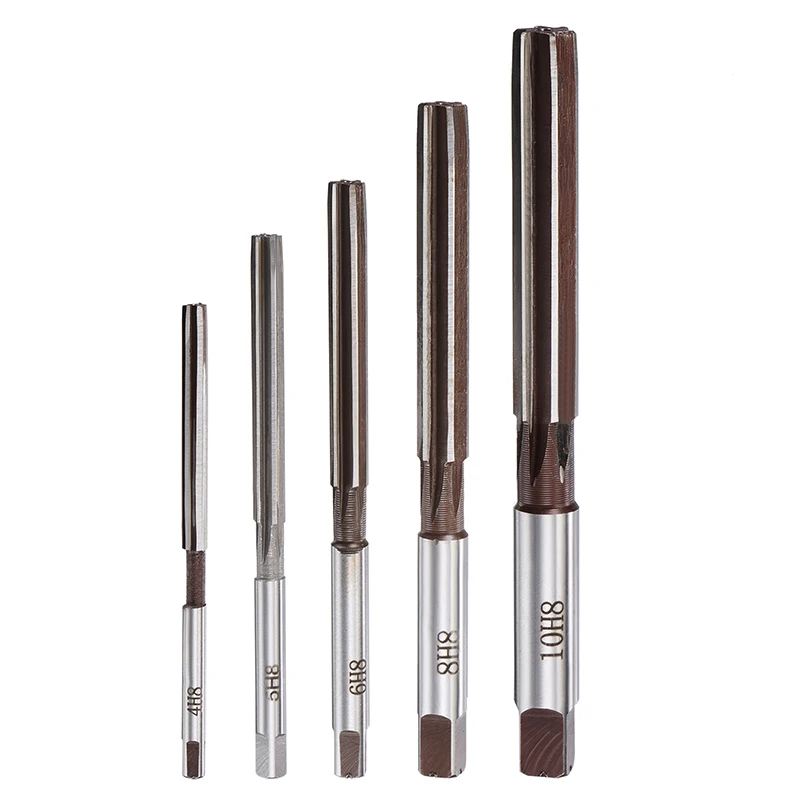 Uxcell 5pcs H8 Hand Reamers Set 4mm 5mm 6mm 8mm 10mm Accuracy Carbon Tool Steel 6 Flutes Straight Shank Milling Cutter Tool
Uxcell 5pcs H8 Hand Reamers Set 4mm 5mm 6mm 8mm 10mm Accuracy Carbon Tool Steel 6 Flutes Straight Shank Milling Cutter Tool