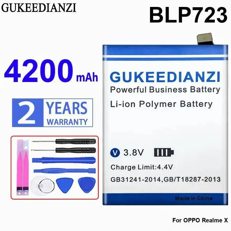 Mobile Phone Battery For Oppo Realme X 4200Mah Reliable Power Supply BLP723 Good Low-Temperature Performance
Mobile Phone Battery For Oppo Realme X 4200Mah Reliable Power Supply BLP723 Good Low-Temperature Performance