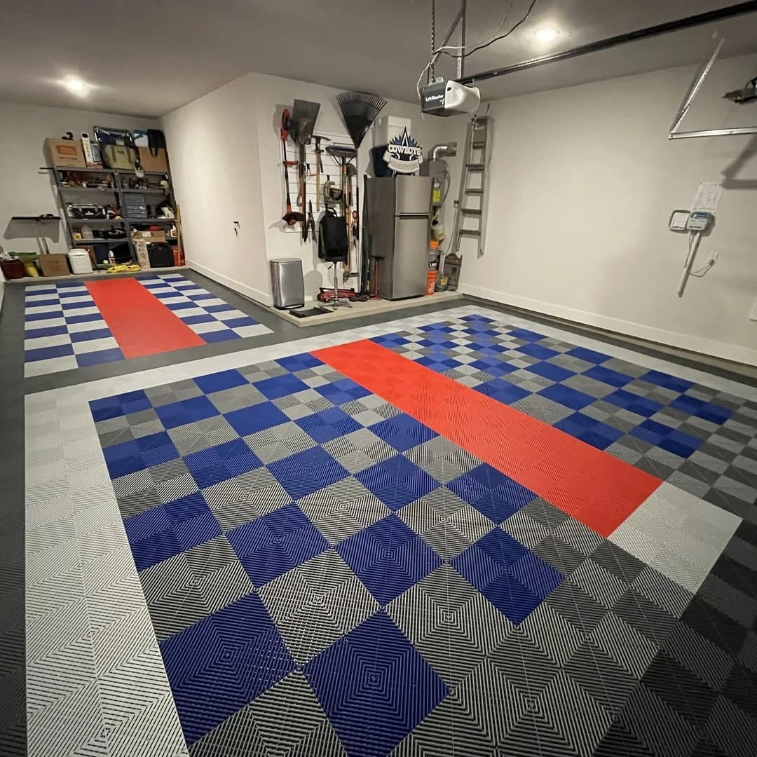 40x40CM Plastic Interlocking Garage Floor Mats Checkered Garage Flooring for Workshop Gym Showroom Manufacturer
40x40CM Plastic Interlocking Garage Floor Mats Checkered Garage Flooring for Workshop Gym Showroom Manufacturer
