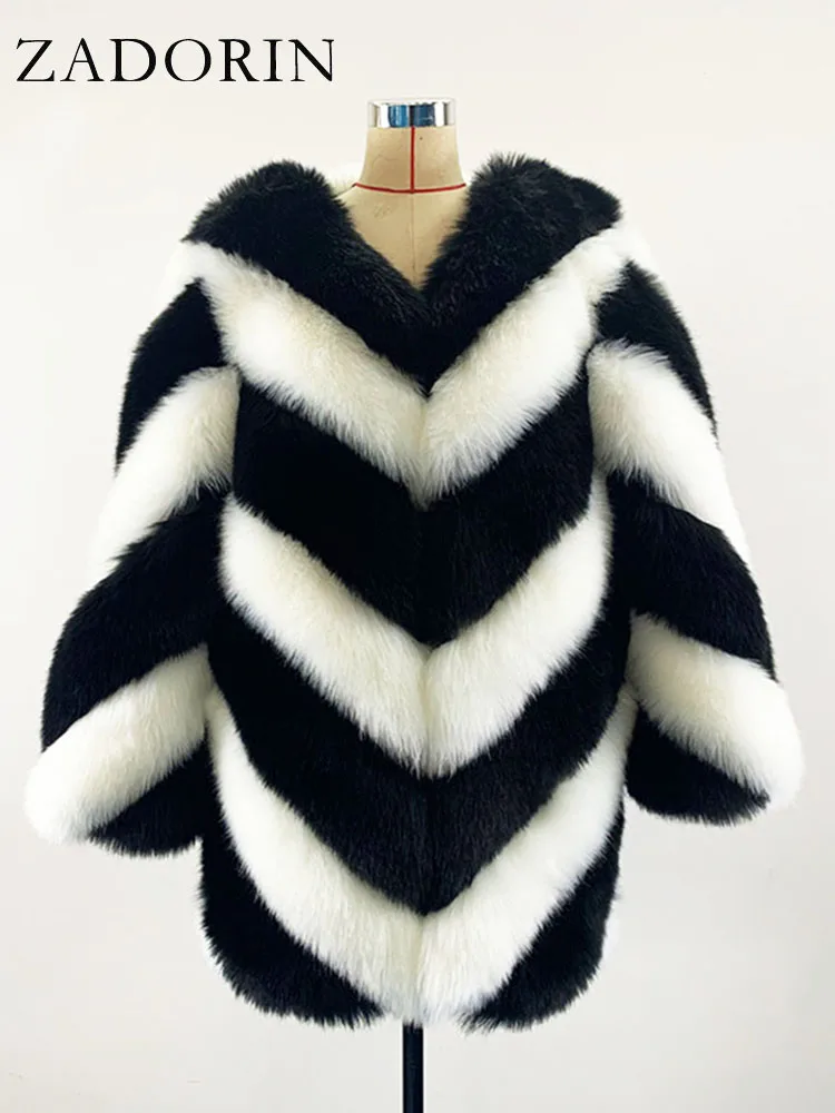 ZADORIN New Fashion Women Luxury Faux Fox Fur Coat Women Fashion Winter Coat Thick Warm Fake Fur Jacket Coats chaqueta mujer
ZADORIN New Fashion Women Luxury Faux Fox Fur Coat Women Fashion Winter Coat Thick Warm Fake Fur Jacket Coats chaqueta mujer