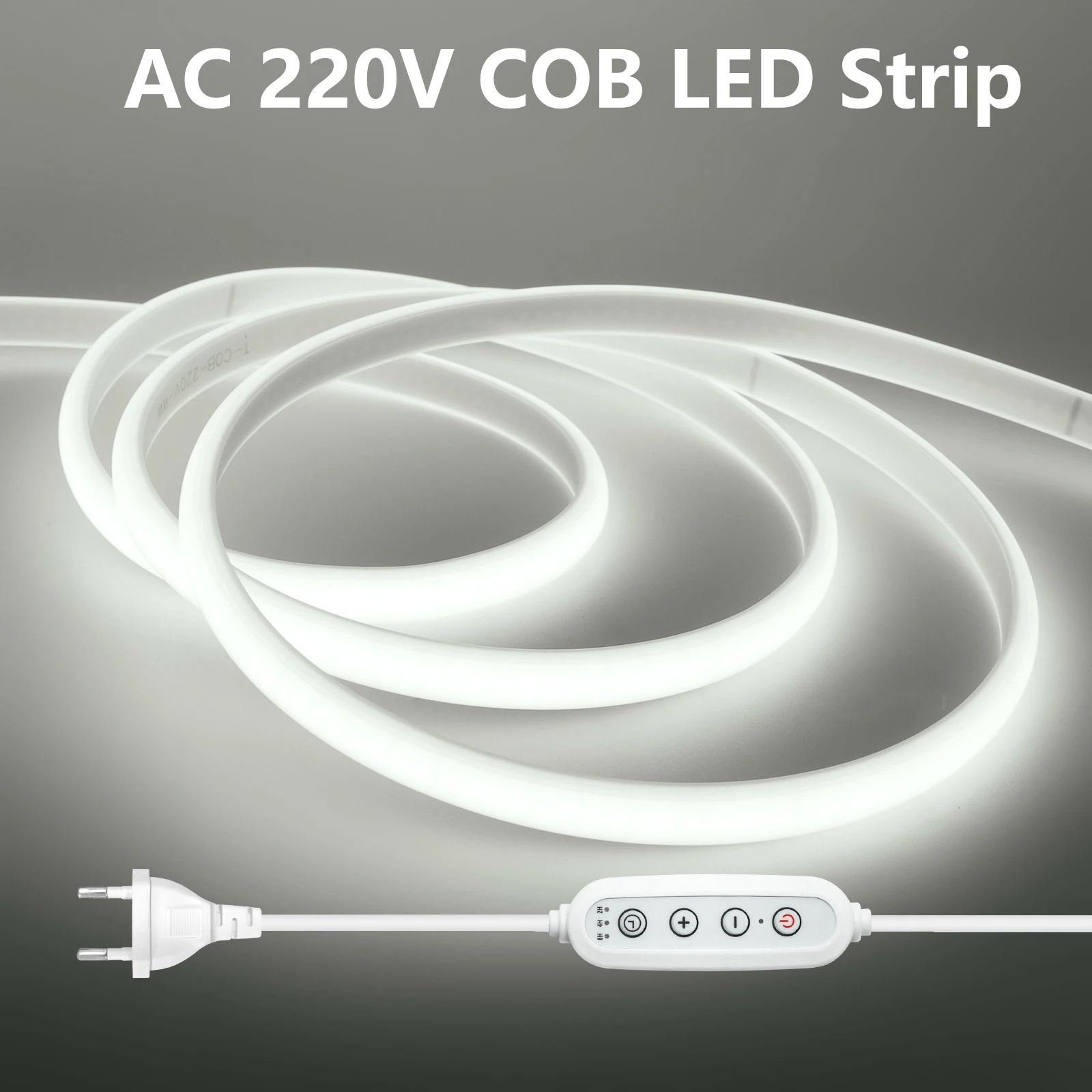 COB LED Strip Dimmable 220V 288LEDs/m Flexible Tape with Dimmer EU/UK/AU Power Kit Warm Natural White Waterproof Lamp for Decor
COB LED Strip Dimmable 220V 288LEDs/m Flexible Tape with Dimmer EU/UK/AU Power Kit Warm Natural White Waterproof Lamp for Decor