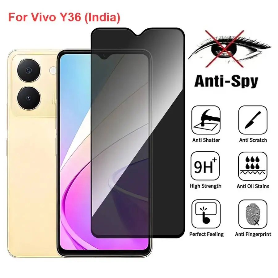 Vivo Y36 (India) Anti Spy Privacy Tempered Glass Protector Compatible For Vivoy36(India) Full Cover Screen Phone Film
Vivo Y36 (India) Anti Spy Privacy Tempered Glass Protector Compatible For Vivoy36(India) Full Cover Screen Phone Film