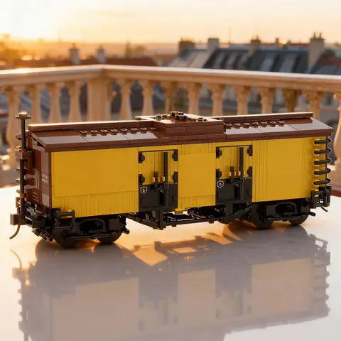 1082 Teile MOC Colorado Midland Hanrahan Kühlwagen-Stadtbahn Modellbausatz Konstruktionsspielzeug Weihnachtsgeschenk Bausteine Geburtstagsgeschenk