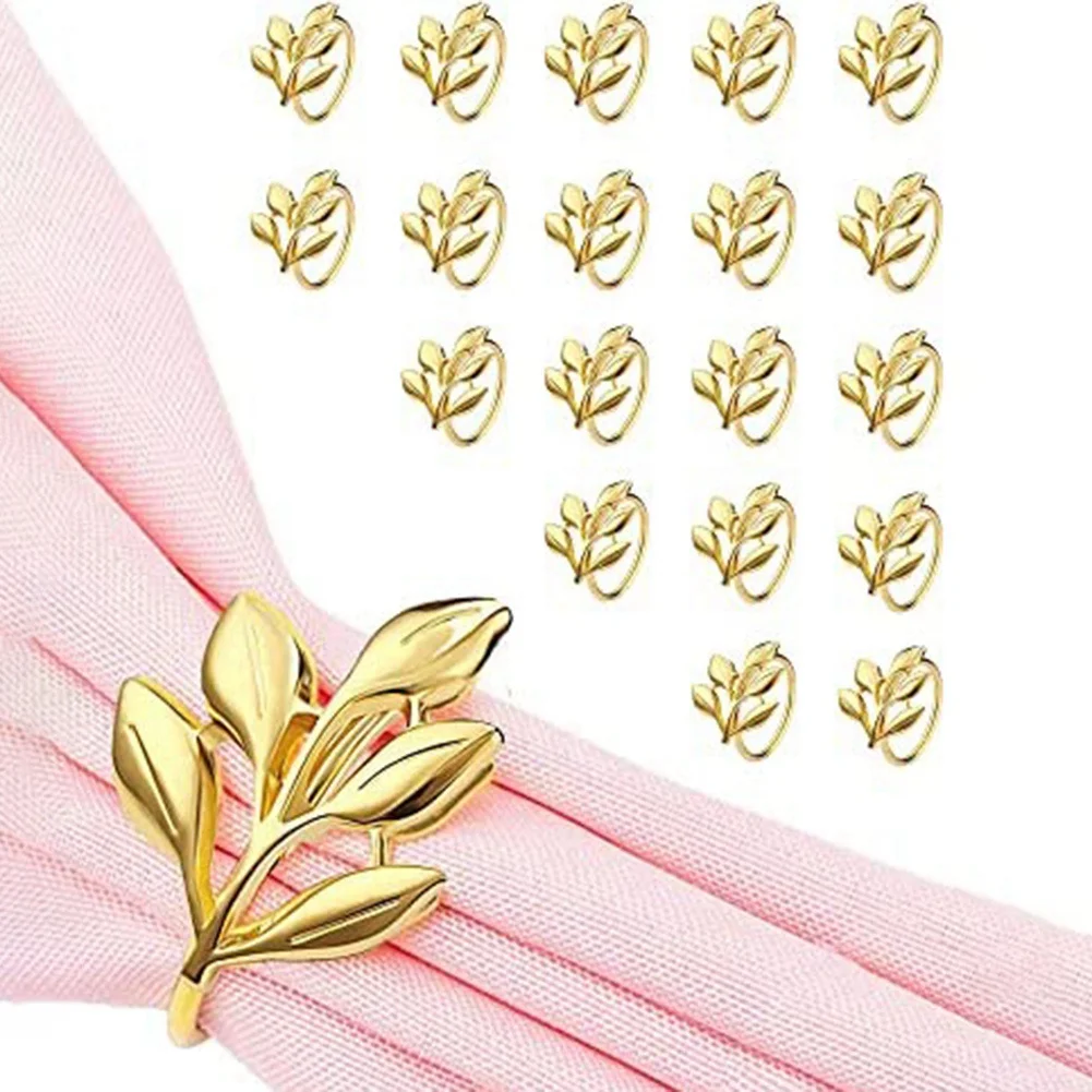 20Pcs Gold Leaf Napkin Rings - Gold Napkin Ring for Table Napkins - Holiday Napkin Rings Fall Napkin Rings for Party
20Pcs Gold Leaf Napkin Rings - Gold Napkin Ring for Table Napkins - Holiday Napkin Rings Fall Napkin Rings for Party