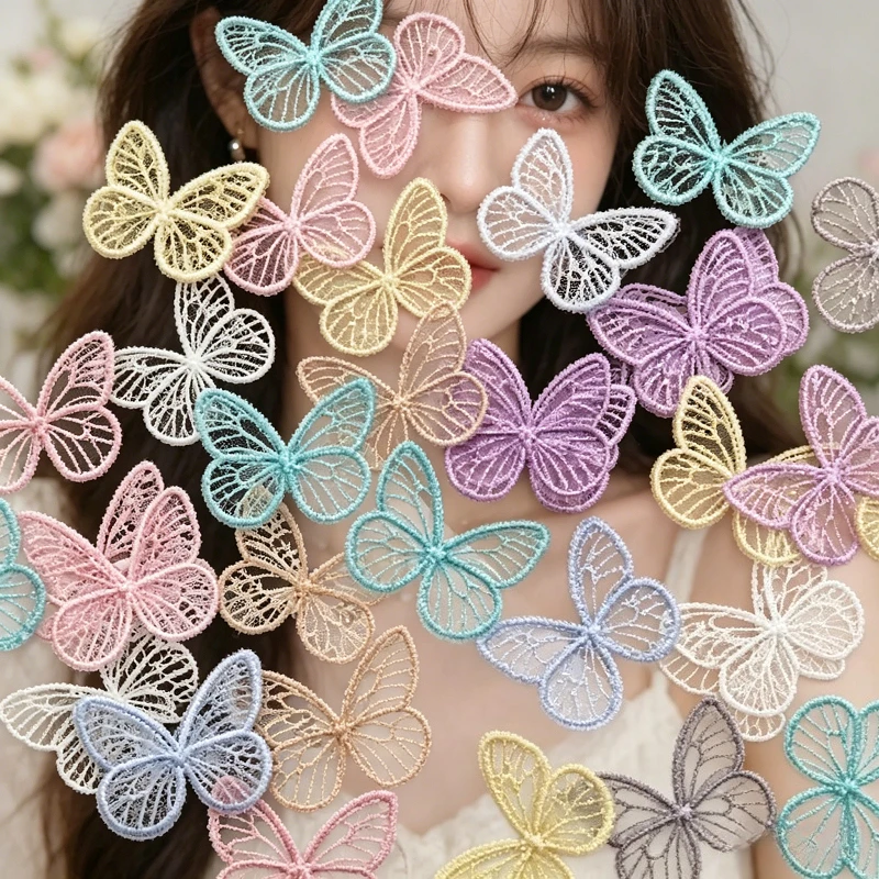 10Pcs Organza Embroidered Butterfly Mesh Patches 4.5×3.5cm Appliques for Sewing DIY Hair Clips Shoes Bags Decor Crafts
10Pcs Organza Embroidered Butterfly Mesh Patches 4.5×3.5cm Appliques for Sewing DIY Hair Clips Shoes Bags Decor Crafts