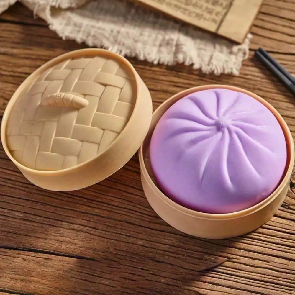 Simulation Bun Squishy Toy, Funny Prank Steamer Squeeze Toy, Soft Silicone Slow Rebound Decompression Toy, Stress Relief Hand Fidget Desktop Decorbaozi
Simulation Bun Squishy Toy, Funny Prank Steamer Squeeze Toy, Soft Silicone Slow Rebound Decompression Toy, Stress Relief Hand Fidget Desktop Decorbaozi