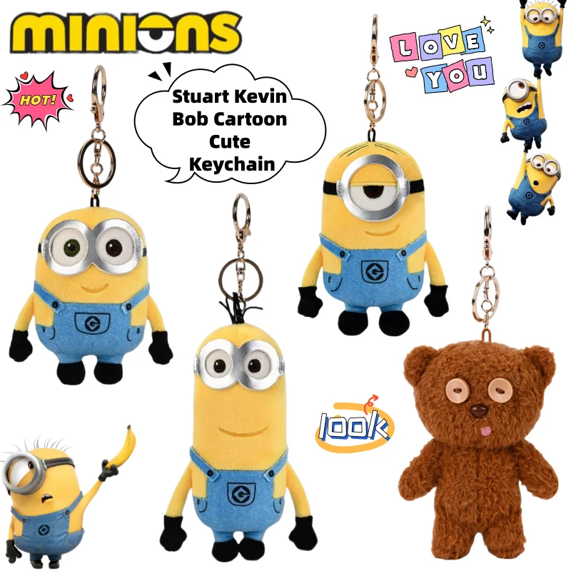 Despicable Me Minions Stuart Kevin Bob Cute Kawaii Cartoon Keychain Creative Anime Peripheral Backpack Decorative Pendant Gift
Despicable Me Minions Stuart Kevin Bob Cute Kawaii Cartoon Keychain Creative Anime Peripheral Backpack Decorative Pendant Gift