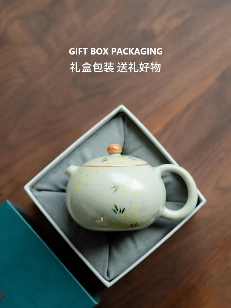 High-End Ru Ware Painting Pure Hand Drawing Little Xi Shi Pot Household with Filter Teaware Single Teapot
High-End Ru Ware Painting Pure Hand Drawing Little Xi Shi Pot Household with Filter Teaware Single Teapot