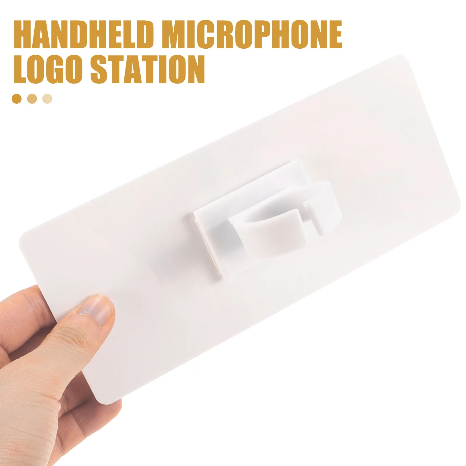 Portable Microphone Logo Station Handheld Acrylic Mic Stand For Diy Interview Recording Blank Design Sturdy Stable Small Compact
Portable Microphone Logo Station Handheld Acrylic Mic Stand For Diy Interview Recording Blank Design Sturdy Stable Small Compact
