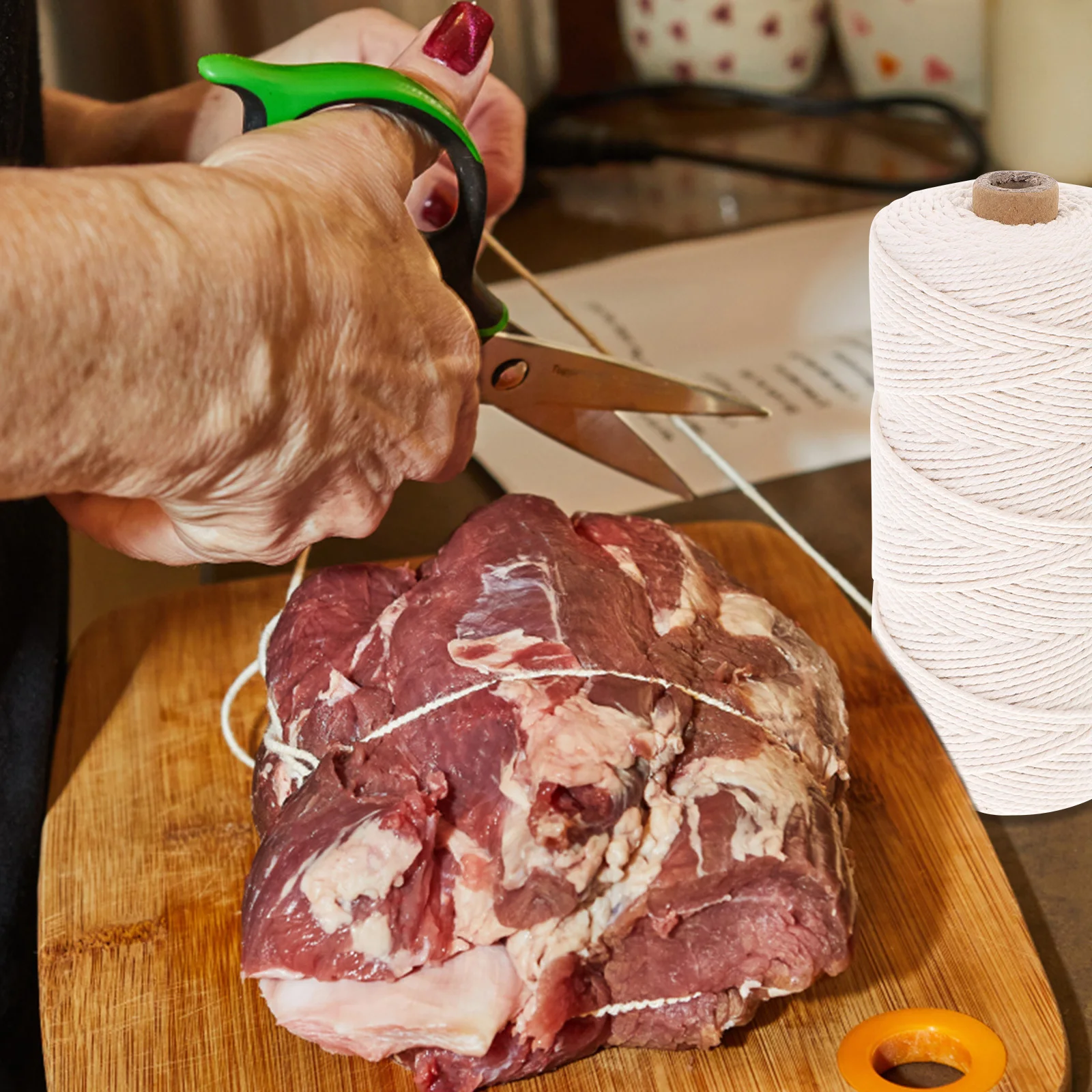1 Roll Cotton Cooking Twines Beige Sturdy Trussing Rope Food Kitchen Meat Poultry Sausage Making DIY Craft Cotton Ropes
1 Roll Cotton Cooking Twines Beige Sturdy Trussing Rope Food Kitchen Meat Poultry Sausage Making DIY Craft Cotton Ropes
