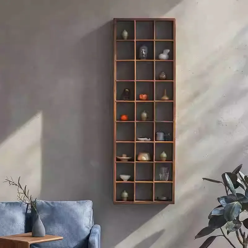 North American black walnut wall locker solid wood Duobao tea set Bogu rack
North American black walnut wall locker solid wood Duobao tea set Bogu rack