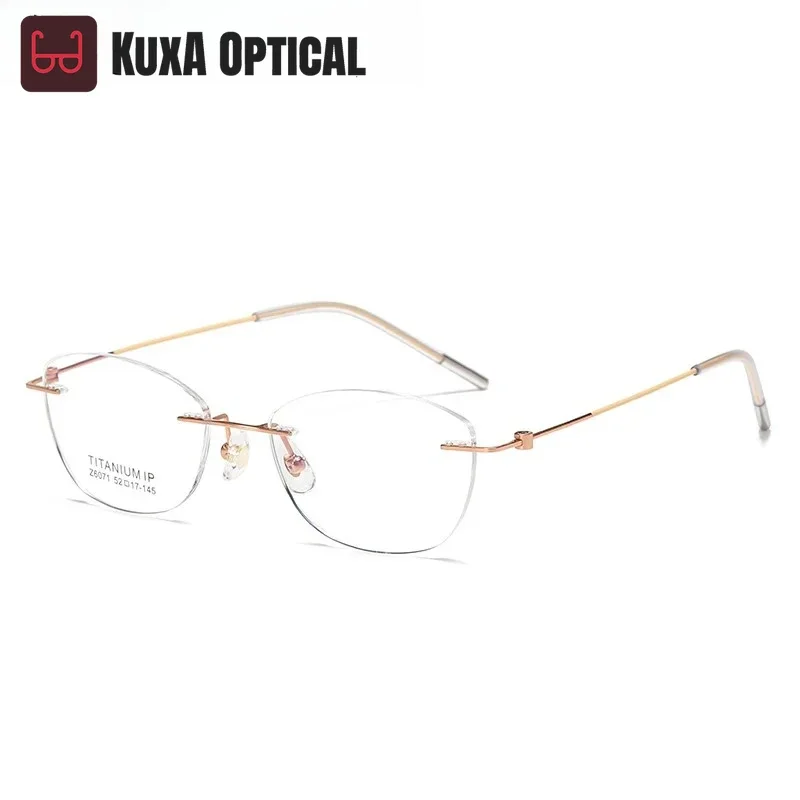 KUXA мужские очки без оправы из чистого титана, ультралегкие очки в оправе, элегантная оптическая оправа для джентльменов по индивидуальному заказу
KUXA мужские очки без оправы из чистого титана, ультралегкие очки в оправе, элегантная оптическая оправа для джентльменов по индивидуальному заказу