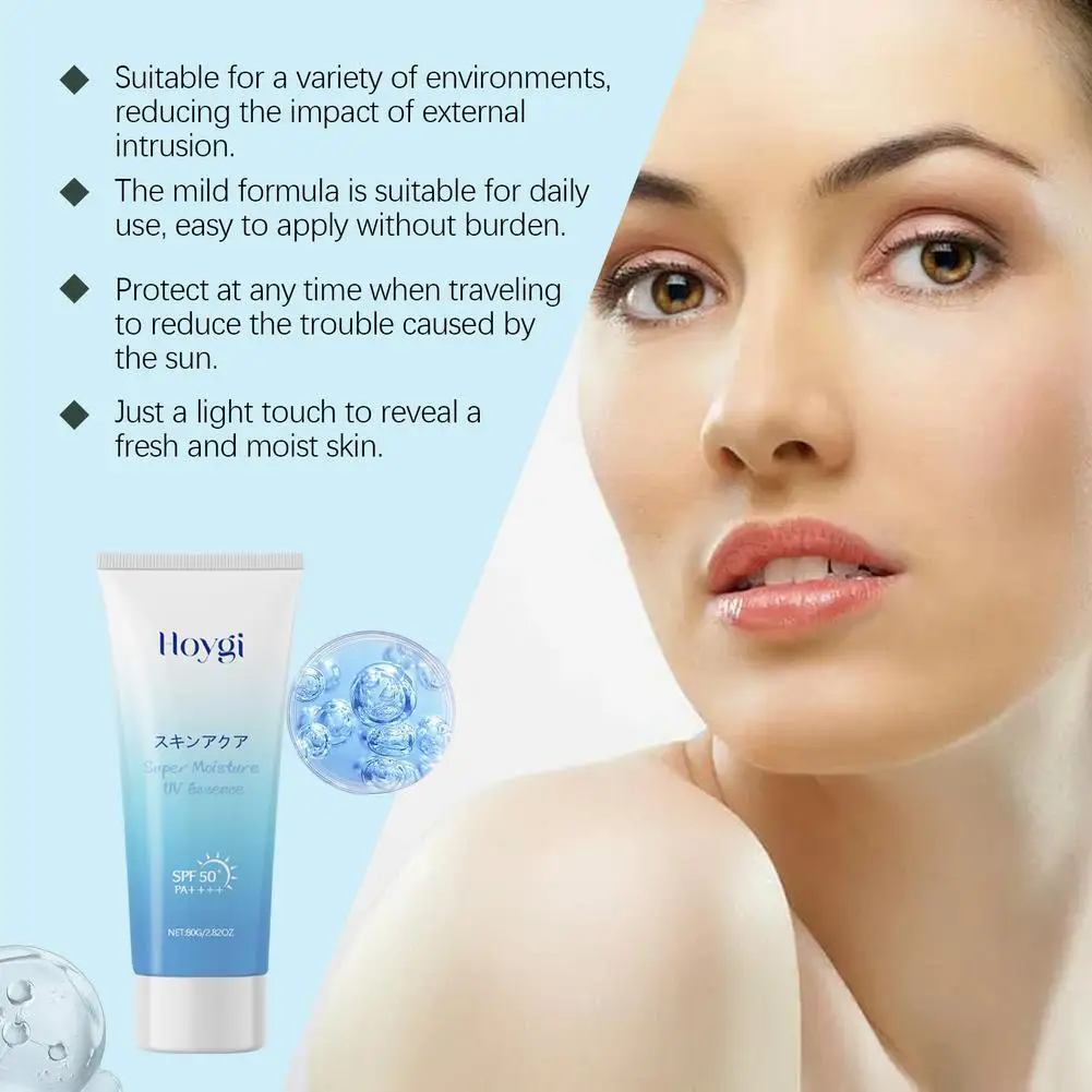 80g Refreshing Moisturizing Sunscreen For Facial Students Men And Women Refreshing Non Greasy Isolation And Uv Blocker C7B5
80g Refreshing Moisturizing Sunscreen For Facial Students Men And Women Refreshing Non Greasy Isolation And Uv Blocker C7B5