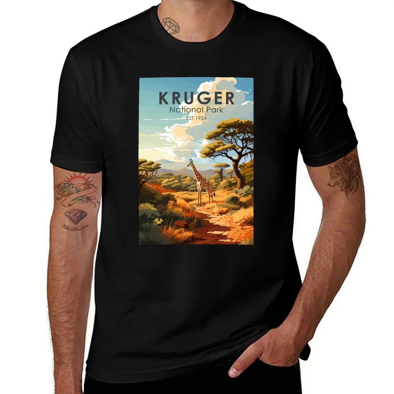 Kruger National Park South Africa Giraffe Travel Art Vintage T-Shirt graphics mens funny t shirts
Kruger National Park South Africa Giraffe Travel Art Vintage T-Shirt graphics mens funny t shirts