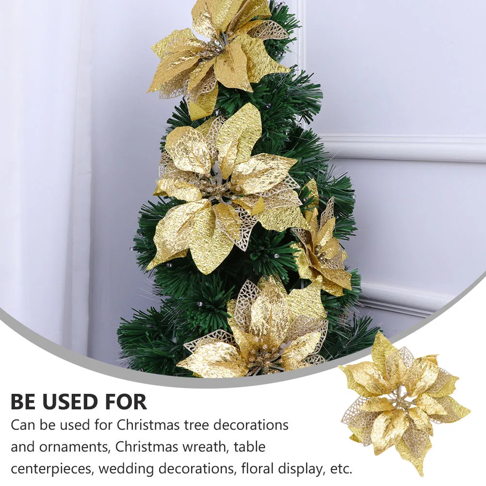 5 Pcs Flower Decor Simulated Christmas Flowers outside Artificial for Outdoors Safflower Plastic
5 Pcs Flower Decor Simulated Christmas Flowers outside Artificial for Outdoors Safflower Plastic
