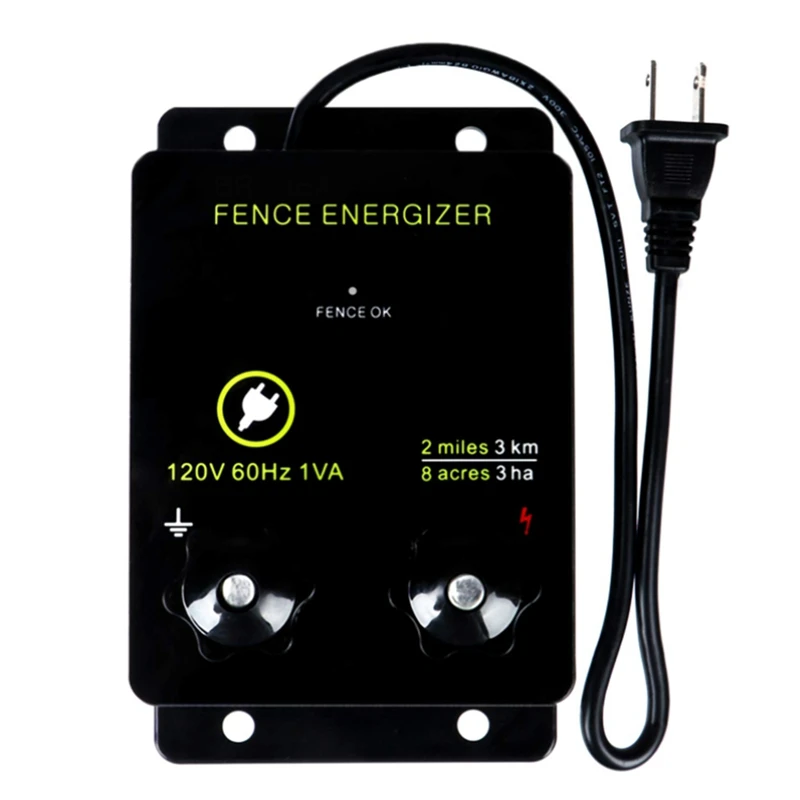 For Briidea Electric Fence Energizer Preventing Wild Animals Intruding Output Voltage 5000 V 0.1Joule US Plug
For Briidea Electric Fence Energizer Preventing Wild Animals Intruding Output Voltage 5000 V 0.1Joule US Plug