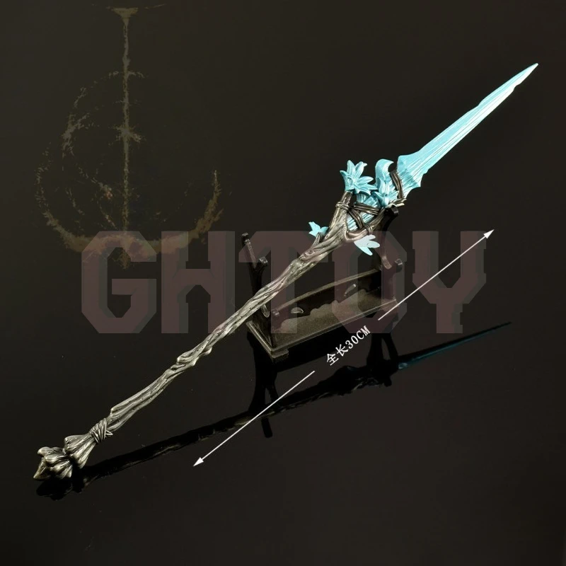 30cm/11.81in Eldenn Game Peripheral Weapon Model Dream Spear Metal Handicraft Ornament Collection Desktop Display Gift Toys Boys
30cm/11.81in Eldenn Game Peripheral Weapon Model Dream Spear Metal Handicraft Ornament Collection Desktop Display Gift Toys Boys