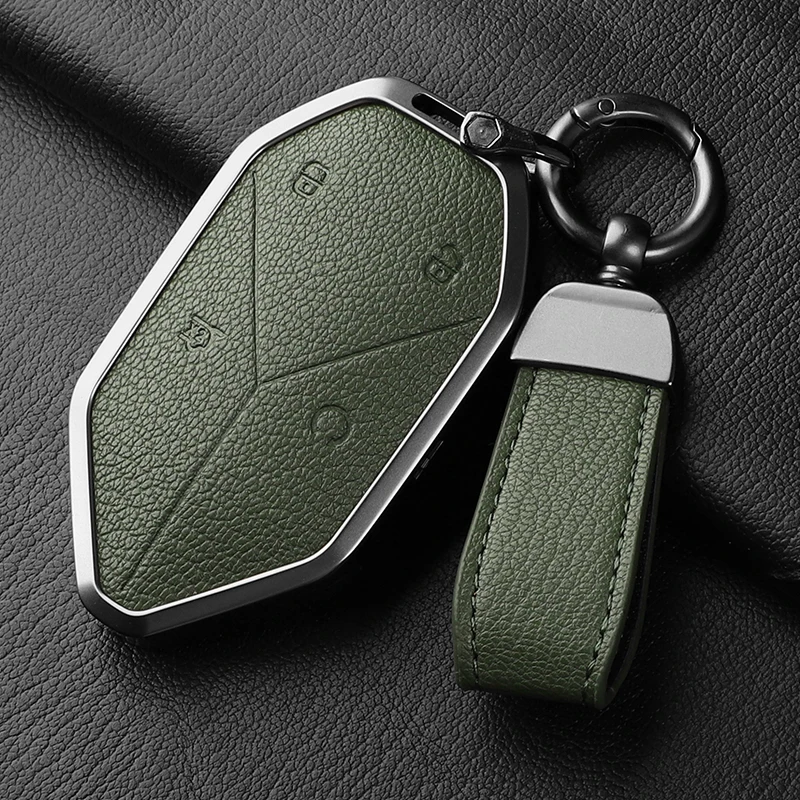 Suitable for BYD Leopard 5 Aluminum Alloy + Leather Car Remote Key Case Cover Anti Scratch and Wear-resistant
Suitable for BYD Leopard 5 Aluminum Alloy + Leather Car Remote Key Case Cover Anti Scratch and Wear-resistant