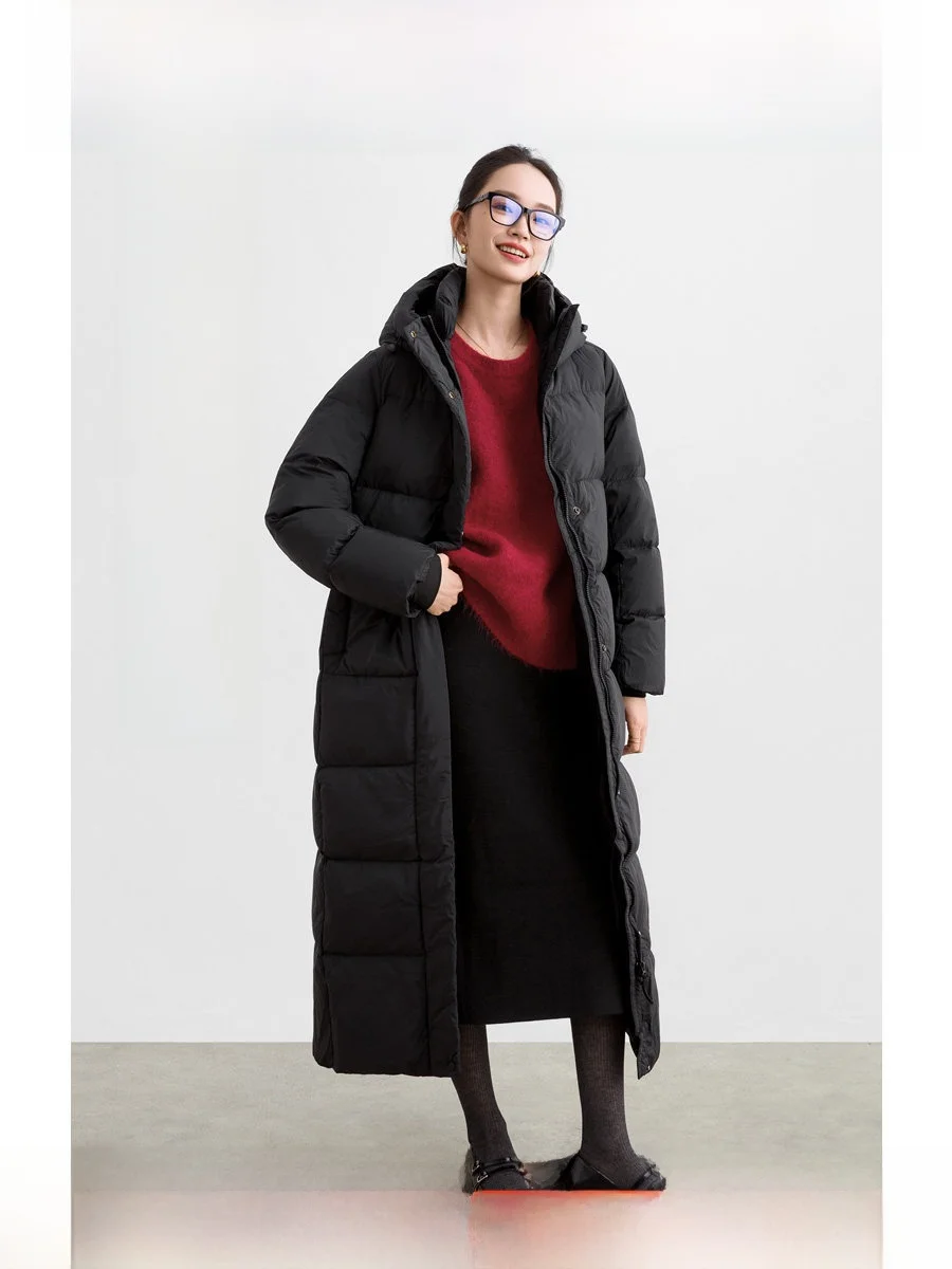 ROCO Winter New Thiened Ultra-Thi Du down Jaet Pure New White Du Feather Warm Long to Ankle Retro Commute Sle
ROCO Winter New Thiened Ultra-Thi Du down Jaet Pure New White Du Feather Warm Long to Ankle Retro Commute Sle